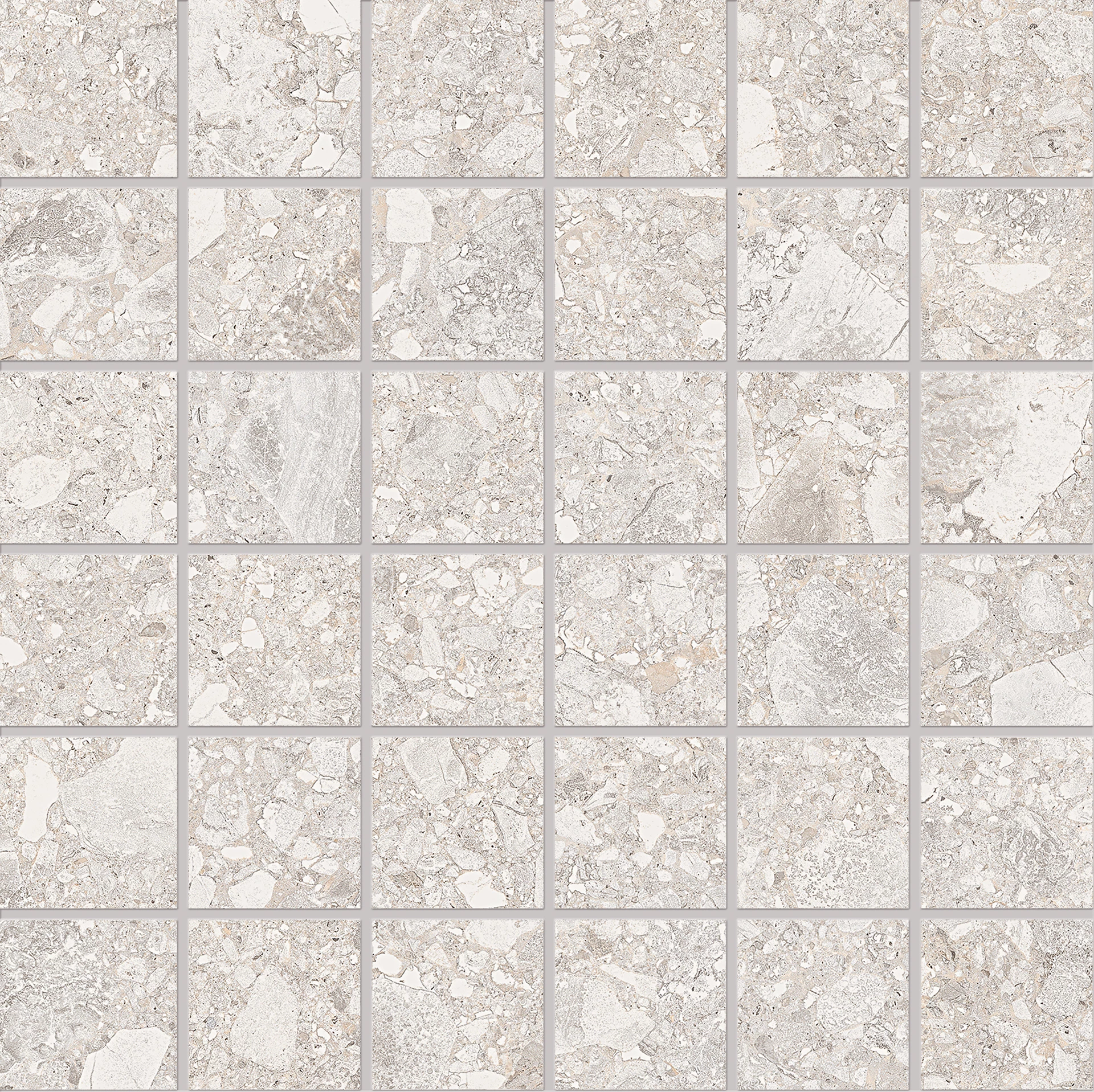 Ergon Lombarda Mosaico 50 X 50 Bianco Naturale 30x30 см