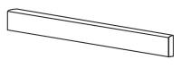 Плинтус PIETRA VIVA BATTISCOPA ANTRACITE NAT RET. (PF60012276) 5.5x120 от ABK Ceramiche (Италия)