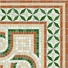Cantonera Paxos Verde 43.5x43.5