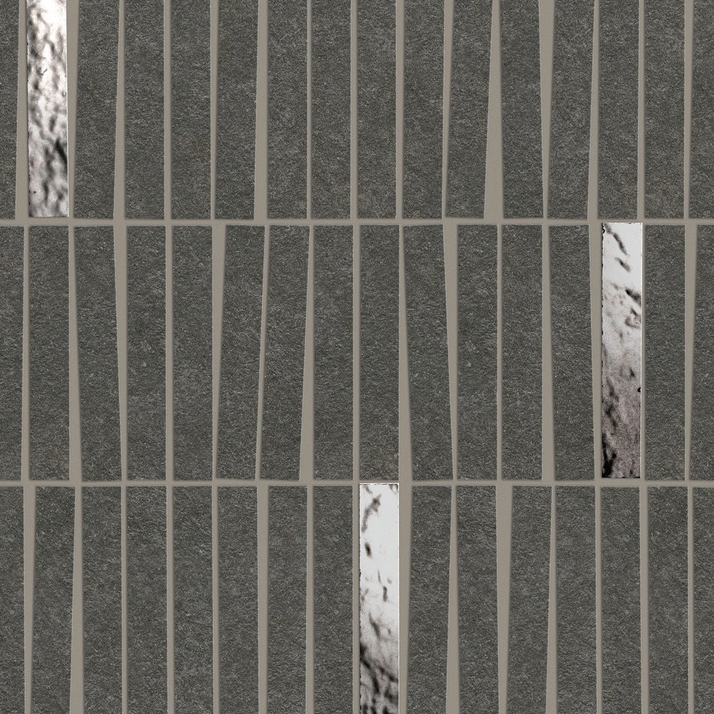 Мозаика Boost Mineral Tarmac Mosaico Domino Lux 35×29.2