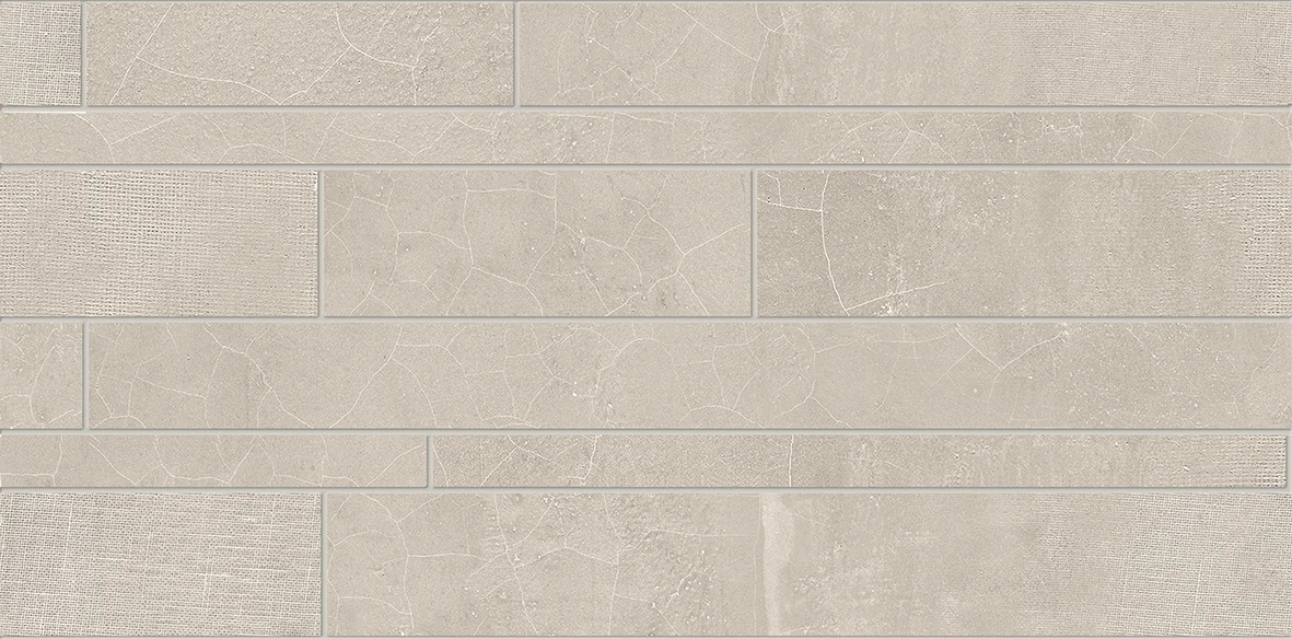 Provenza Gesso Listelli Sfalsati Taupe Linen 30x60 см
