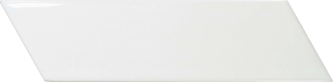 CHEVRON WALL White Mat Right 5.2x18.6
