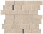 Мозаика Boost Pro Cream Minibrick Pro Blue (9BMV) 29.7x33.3 от Atlas Concorde (Италия)