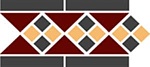 Бордюр Border LISBON with 1 strip (Tr.20, Dots 14+21, Strips 14) 28x15 от TopCer (Португалия)