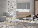 Напольная плитка  HYDRAULIC GRACE SILVER (HYD_GRC_SL) 45x45 от Kerlife Ceramicas (Испания)-2