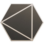 Керамогранит FANCY LINES GRAPHITE (127018) 20x23 от DNA Tiles (Испания)
