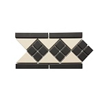 Topcer Victorian designs and borders Бордюр 15х28 см, цвет: черный, белый