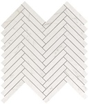 Мозаика настенная Marvel Stone Carrara Pure Herringbone Wall (9SHC) 30.5x30 от Atlas Concorde (Италия)
