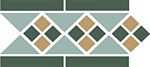 Бордюр Border LISBON with 1 strip (Tr.13, Dots 18+03, Strips 18) 28x15 от TopCer (Португалия)