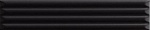 Настенная плитка UP Cannettato Black Glossy (192132) 5x25 от AVA Ceramica (Италия)