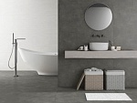 Керамогранит Moderno Cemento Dark Grey Matt 60x120x0.9 от Art&Natura Ceramic (Индия)-4