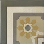 Декор угловой Caprice Burgundy Corner 20929 20x20  Equipe Ceramicas