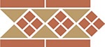 Бордюр Border LISBON-1 with 1 strip (Tr.03, Dots 04, Strips 04) 28x15 от TopCer (Португалия)
