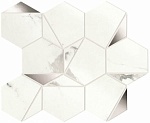 Мозаика Marvel Shine Statuario Supremo Platino Hex Shiny (A4WV) 25.1x29 от Atlas Concorde (Италия)