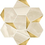 Мозаика ESAGONA TRI.LUSSO OR 30x28 от Vallelunga Ceramica (Италия)