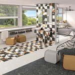 Керамогранит STRACCIATELLA-R GRAFITO 8L10 (ARC_STR_SG) 80x80 от Arcana Ceramica (Испания)-6