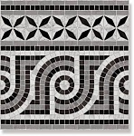 Декор Via Appia Cen. Nola Negro 43.5x43.5 от Vives Ceramica (Испания)