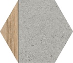 Керамогранит Hexagono Ligard Gris 23x26.6 от Vives Ceramica (Испания)-2