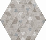 Керамогранит URBAN HEXAGON FOREST SILVER 25.4x29.2 Equipe Ceramicas