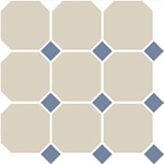 Керамогранит 4416 OCT11-1Ch White OCTAGON 16/Blue Cobait Dots 11 30x30 от TopCer (Португалия)