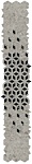 Мозаика Marvel Meraviglia Silver Majestic Diamond Lapp. (AJQ7) 46.6x284.6 от Atlas Concorde (Италия)