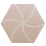 Керамогранит FANCY WAVES PINK (127015) 20x23 от DNA Tiles (Испания)