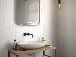 Настенная плитка Chevron White Left Matt 5.2x18.6 Equipe Ceramicas-10