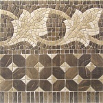 Бордюр Cenefa Midas Marron 43.5x43.5 от Vives Ceramica (Испания)-2