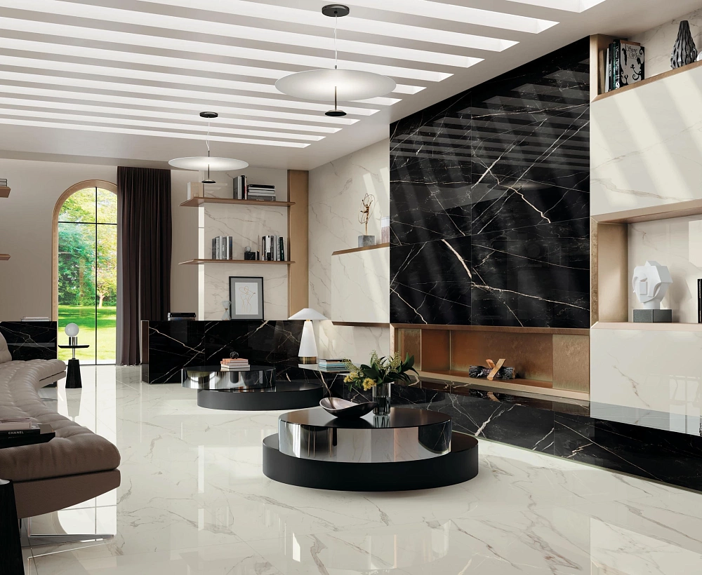 Empire | Calacatta Diamond - Calacatta Black