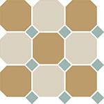Керамогранит 4403+16 OCT13-A Yellow 03 White 16 OCTAGON/Turquoise 13 Dots 30x30 от TopCer (Португалия)