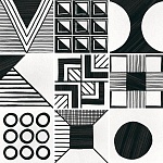 Керамогранит CAPRICE PACTHWORK B&W 20x20 Equipe Ceramicas