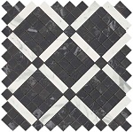 Мозаика Marvel Noir Mix Diagonal Mosaic (9MVH) 30.5x30.5 от Atlas Concorde (Италия)