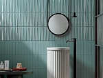Настенная плитка UP Cannettato Green Glossy (192136) 5x25 от AVA Ceramica (Италия)-6