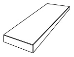 Угловая ступень PIETRA VIVA ANGOLARE GREY NAT RET. DX правая (PF60012283) 32x120x4.5 от ABK Ceramiche (Италия)
