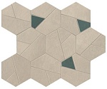 Мозаика Boost Pro Cream Mosaico Hex Blue (A0QO) 25x28.5 от Atlas Concorde (Италия)