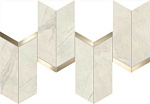 Мозаика Marvel X Calacatta Perla Mosaico Chevron Lappato (AF8Y) 19.2x46.3 от Atlas Concorde (Италия)