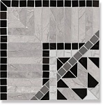 Декор Via Appia Cant. Corfu Negro 21.7x21.7 от Vives Ceramica (Испания)