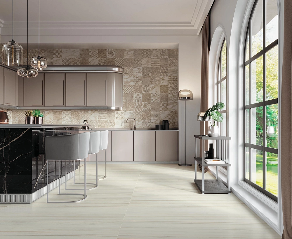 Empire | Lasa - Cementine Light - Calacatta Black