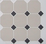 Керамогранит 4416 OCT14-1Ch White OCTAGON 16/Black Dots 14 30x30 от TopCer (Португалия)