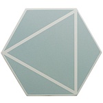 Керамогранит FANCY LINES BLUE (127016) 20x23 от DNA Tiles (Испания)