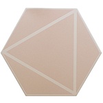 Керамогранит FANCY LINES PINK (127022) 20x23 от DNA Tiles (Испания)