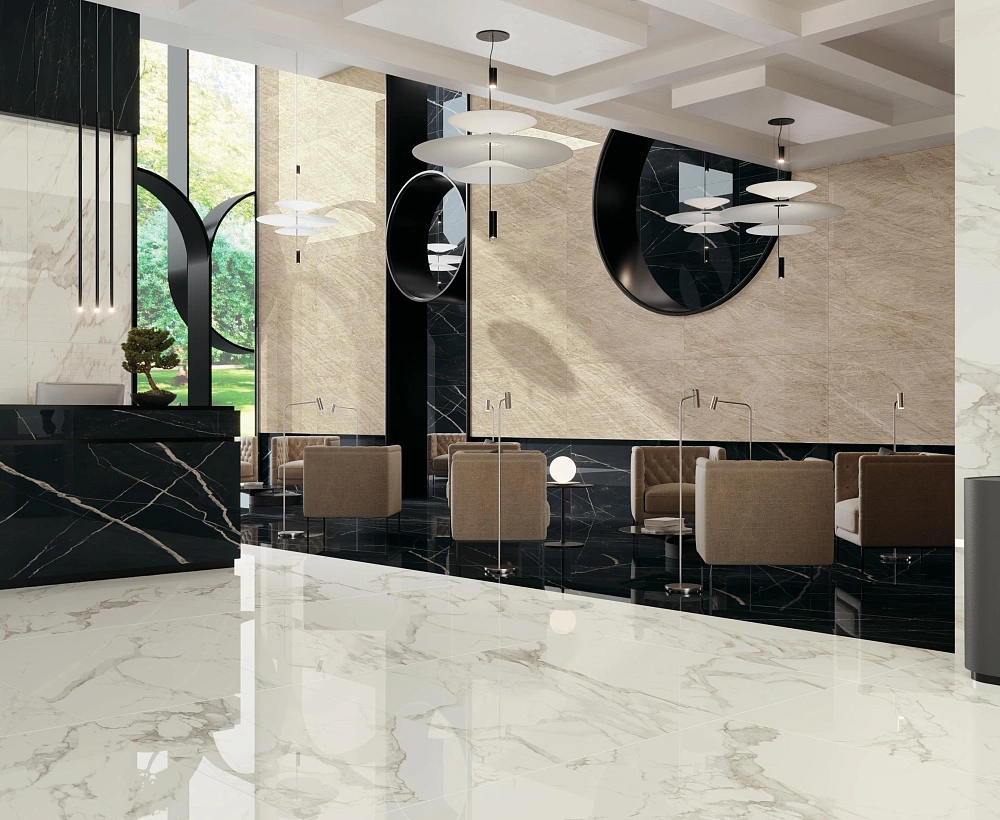 Empire | Arabescato - Calacatta Black - Tajmahal