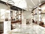 Керамогранит Marvel Shine Calacatta Prestigio Lappato (A4RR) 160x320 от Atlas Concorde (Италия)-9