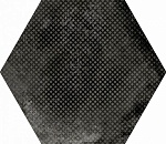 Керамогранит URBAN HEXAGON MELANGE DARK 25.4x29.2 Equipe Ceramicas