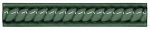Бордюр TRENZA PB C/C VERDE OSCURO 2.5x15 от ADEX (Испания)