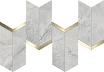 Мозаика Marvel X Grey Cloud  Mosaico Chevron Lappato (AF8Z) 19.2x46.3 от Atlas Concorde (Италия)
