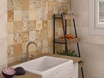 Настенная плитка Corwen-R Beige 32x99 от Vives Ceramica (Испания)-10