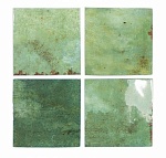 Настенная плитка ENAMEL SQUARE MOSS (123078) 12.5x12.5 от DNA Tiles (Испания)