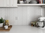 Настенная плитка Chevron White Left Matt 5.2x18.6 Equipe Ceramicas-9