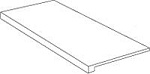 Ступень керамогранитная Marvel Stone Clauzetto White Scalino 60 (ATGU) 33x60 от Atlas Concorde (Италия)